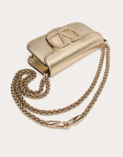 Red Valentino BORSA PICCOLA A SPALLA VALENTINO GARAVANI VALENTINO GARAVANI LOCÒ IN KARUNG METALLIZZATO Fino Al -60%
