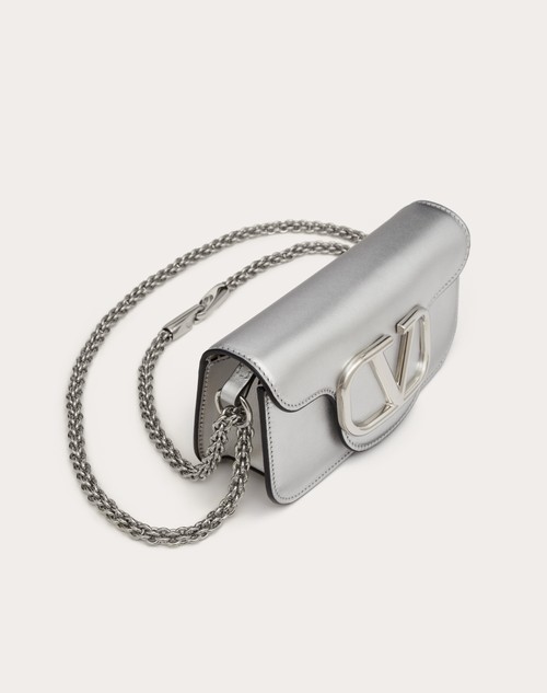Red Valentino BORSA PICCOLA A SPALLA VALENTINO GARAVANI LOCÒ IN VITELLO METALLIZZATO Sconto