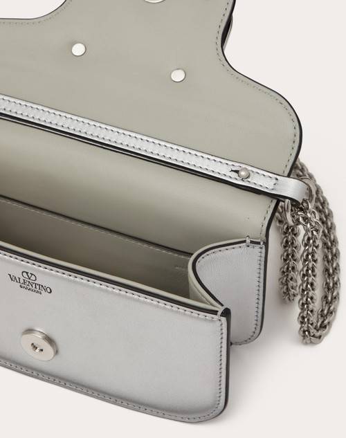 Red Valentino BORSA PICCOLA A SPALLA VALENTINO GARAVANI LOCÒ IN VITELLO METALLIZZATO Sconto