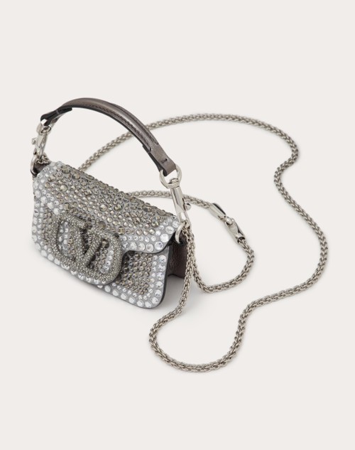 Red Valentino BORSA MICRO CON CATENA VALENTINO GARAVANI LOCÒ CON STRASS Hotsell