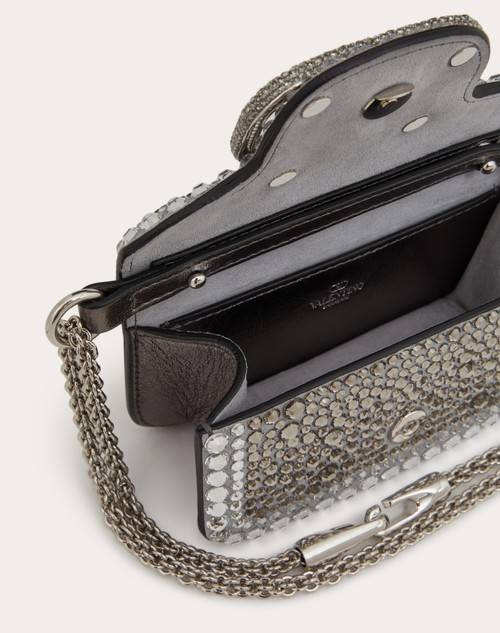 Red Valentino BORSA MICRO CON CATENA VALENTINO GARAVANI LOCÒ CON STRASS Hotsell