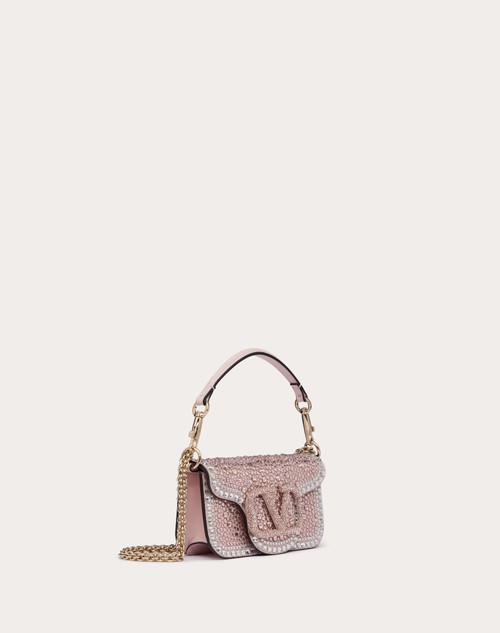 Red Valentino BORSA PICCOLA A SPALLA VALENTINO GARAVANI LOCÒ CON STRASS In Saldo