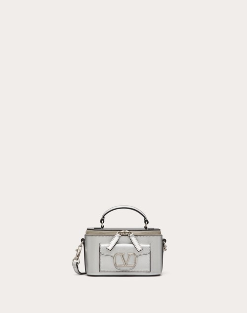 Red Valentino MINI BORSA A MANO LOCÒ IN VITELLO METALLIZZATO