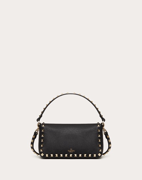 Red Valentino BORSA PICCOLA A TRACOLLA ROCKSTUD IN VITELLO GRANATO Pezzi Unici