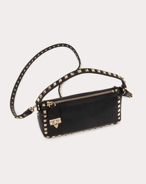 Red Valentino BORSA PICCOLA A TRACOLLA ROCKSTUD IN VITELLO GRANATO Soddisfazione Garantita