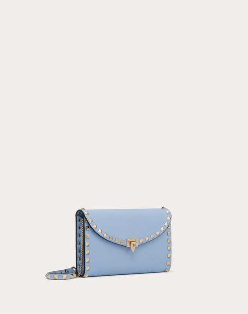 Red Valentino PORTAFOGLIO CON CATENA ROCKSTUD IN VITELLO GRANATO Negozi Online
