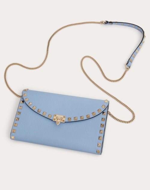 Red Valentino PORTAFOGLIO CON CATENA ROCKSTUD IN VITELLO GRANATO Negozi Online
