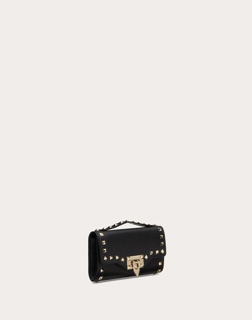 Red Valentino PORTAFOGLIO CON CATENA ROCKSTUD IN VITELLO GRANATO Consegna Veloce