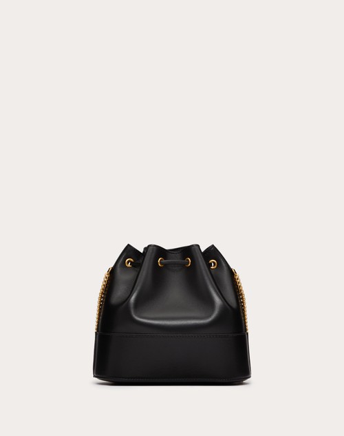 Red Valentino MINI SECCHIELLO CON CATENA VLOGO SIGNATURE IN NAPPA Promozione Limitata
