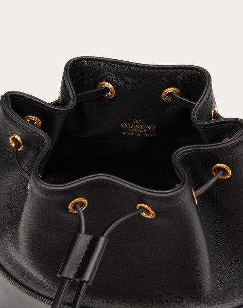 Red Valentino MINI SECCHIELLO CON CATENA VLOGO SIGNATURE IN NAPPA Promozione Limitata
