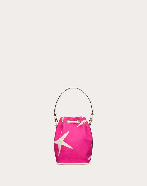 Red Valentino MINI BORSA A SECCHIELLO VALENTINO GARAVANI ESCAPE IN CANVAS CON STAMPA STARFISH Outlet