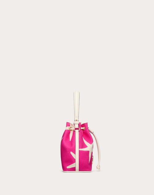 Red Valentino MINI BORSA A SECCHIELLO VALENTINO GARAVANI ESCAPE IN CANVAS CON STAMPA STARFISH Outlet