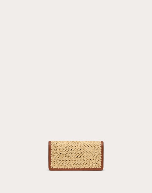 Red Valentino PORTAFOGLIO CON CATENA VLOGO SIGNATURE IN RAFIA Hotsell
