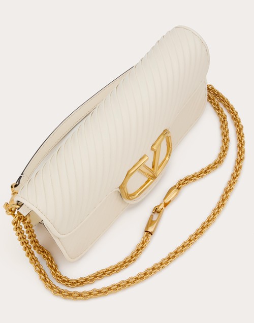 Red Valentino BORSA A SPALLA VALENTINO GARAVANI LOCÒ IN NAPPA PLISSETTATA Italy