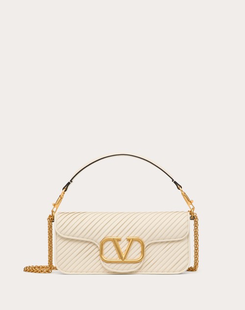 Red Valentino BORSA A SPALLA VALENTINO GARAVANI LOCÒ IN NAPPA PLISSETTATA