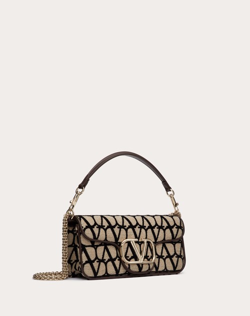 Red Valentino BORSA A SPALLA VALENTINO GARAVANI LOCÒ TOILE ICONOGRAPHE Spedizione Gratuita