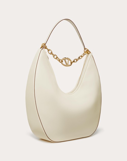Red Valentino MAXI HOBO VLOGO MOON BAG IN NAPPA CON CATENA Presa