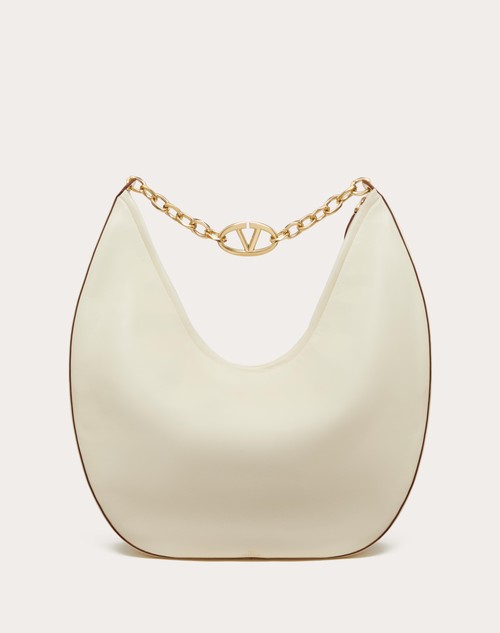 Red Valentino MAXI HOBO VLOGO MOON BAG IN NAPPA CON CATENA Presa