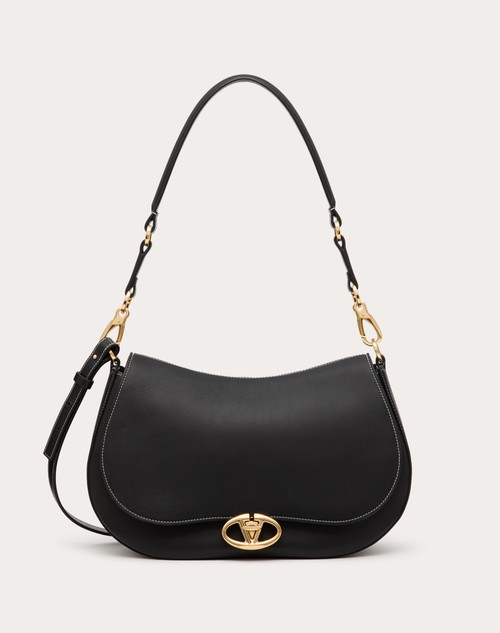 Red Valentino BORSA A SPALLA MEDIA VALENTINO GARAVANI OHVAL IN VITELLO NAPPATO