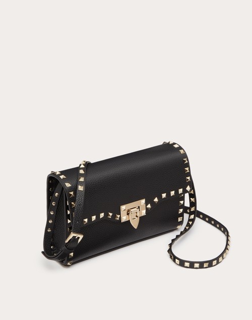 Red Valentino BORSA PICCOLA A TRACOLLA ROCKSTUD IN VITELLO GRANATO 2025