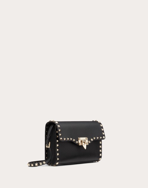Red Valentino BORSA PICCOLA A TRACOLLA ROCKSTUD IN VITELLO GRANATO Italy
