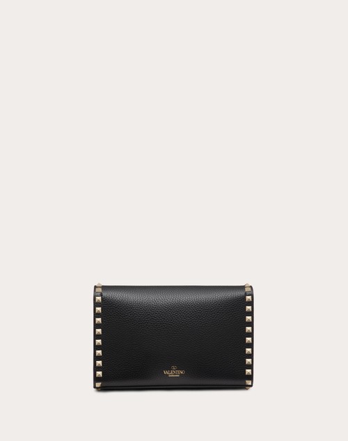 Red Valentino BORSA PICCOLA A TRACOLLA ROCKSTUD IN VITELLO GRANATO Italy