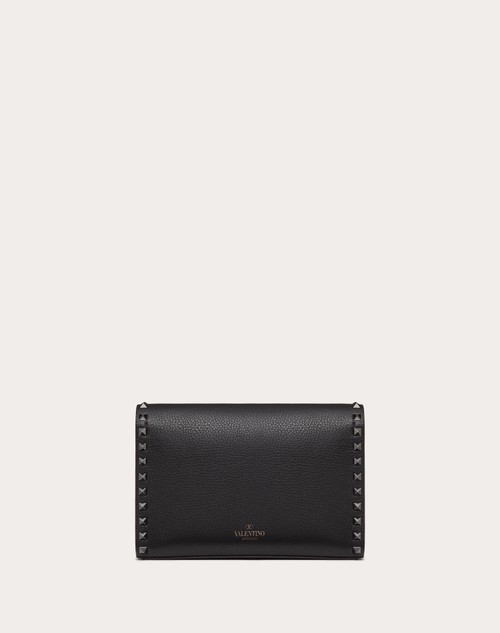Red Valentino BORSA PICCOLA A TRACOLLA ROCKSTUD IN VITELLO GRANATO Promozione