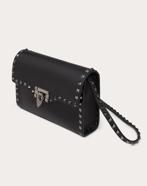 Red Valentino BORSA PICCOLA A TRACOLLA ROCKSTUD IN VITELLO GRANATO Promozione