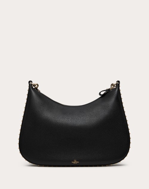 Red Valentino HOBO VALENTINO GARAVANI ROCKSTUD IN VITELLO GRANATO Negozi Online
