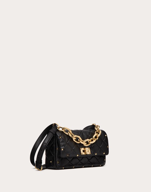 Red Valentino BORSA VALENTINO GARAVANI ROCKSTUD SPIKE IN NAPPA PATCHWORK Affare Del Giorno