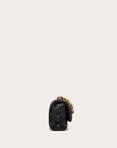 Red Valentino BORSA VALENTINO GARAVANI ROCKSTUD SPIKE IN NAPPA PATCHWORK Prezzo Ridotto