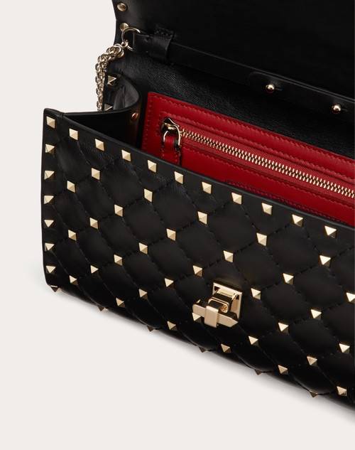 Red Valentino BORSA A TRACOLLA ROCKSTUD SPIKE IN NAPPA Vendita Calda