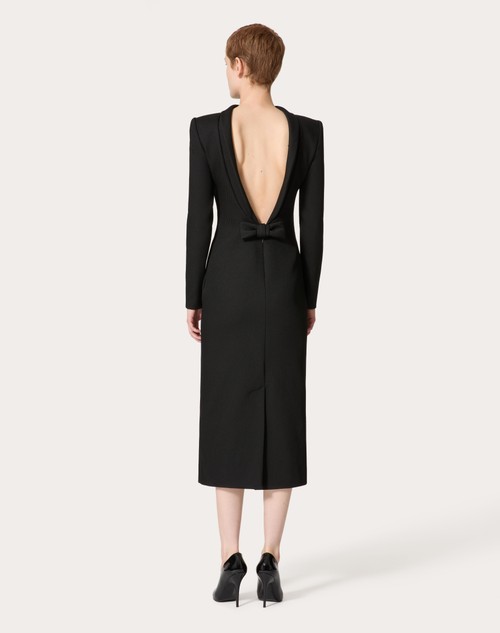 Red Valentino ABITO MIDI IN STRUCTURED DIAGONAL Vendita