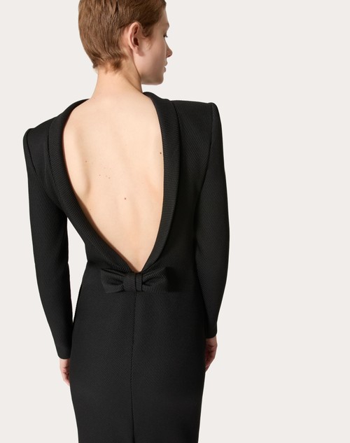 Red Valentino ABITO MIDI IN STRUCTURED DIAGONAL Vendita