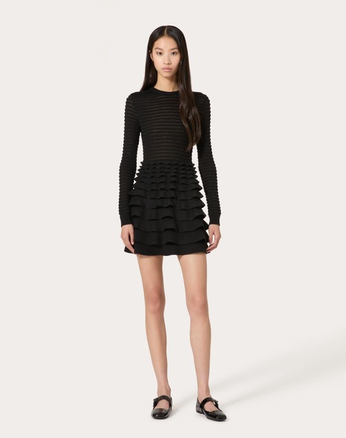 Red Valentino ABITO CORTO IN VISCOSA E LANA Pezzi Unici