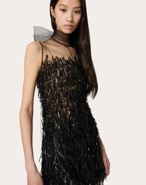 Red Valentino TUTA IN TULLE ILLUSIONE RICAMATA Soddisfazione Garantita