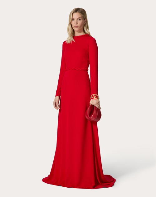 Red Valentino ABITO DA SERA IN GEORGETTE DOUBLE Fino Al -60%