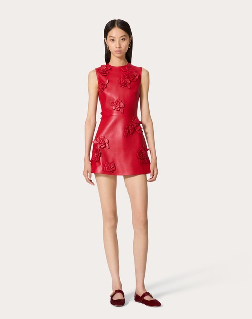 Red Valentino ABITO CORTO IN NAPPA RICAMATO Novità