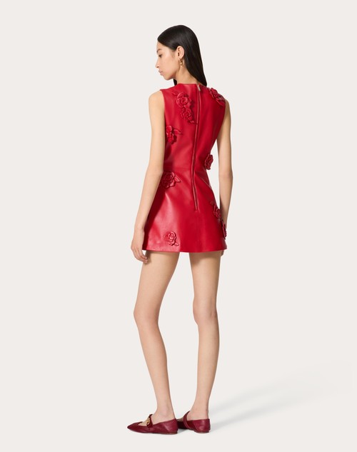 Red Valentino ABITO CORTO IN NAPPA RICAMATO Novità