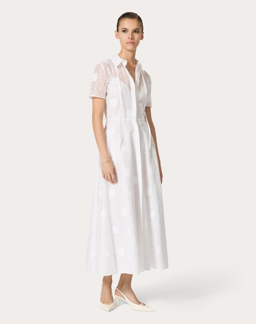 Red Valentino ABITO MIDI IN DAISY ORGANDIS Online