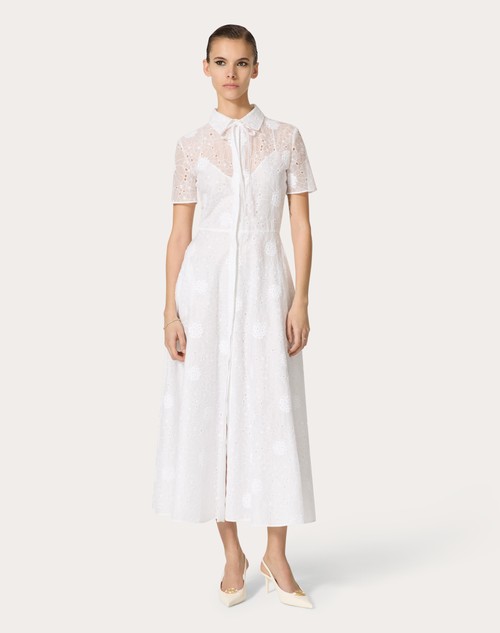 Red Valentino ABITO MIDI IN DAISY ORGANDIS Online