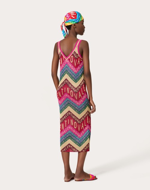 Red Valentino ABITO IN LUREX VALENTINO CHEVRON Saldi