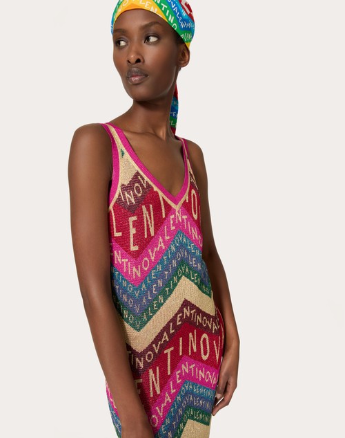 Red Valentino ABITO IN LUREX VALENTINO CHEVRON Saldi