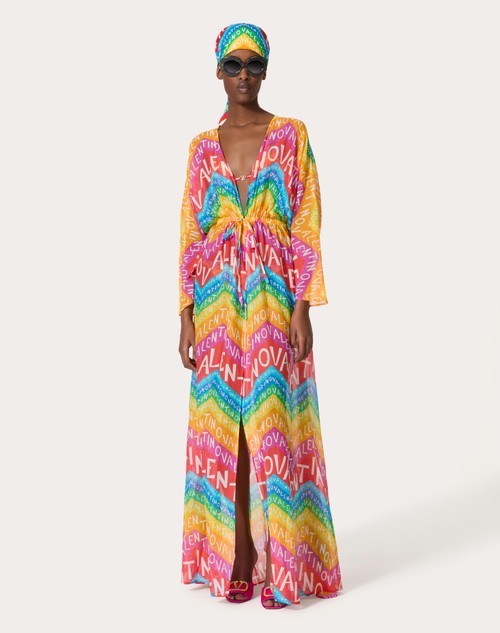 Red Valentino ABITO DA SERA IN MUSSOLA VALENTINO CHEVRON 24 Offerte