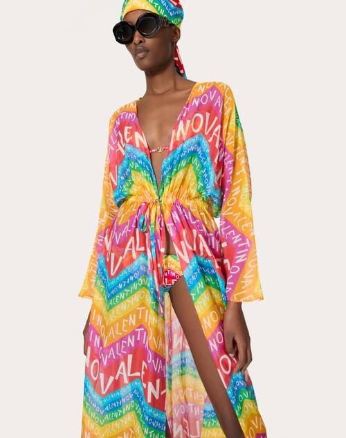 Red Valentino ABITO DA SERA IN MUSSOLA VALENTINO CHEVRON 24 Offerte