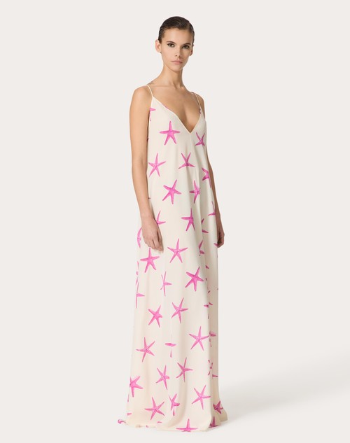 Red Valentino ABITO DA SERA IN CREPE DE CHINE STARFISH Hotsell