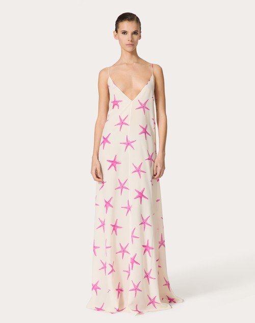 Red Valentino ABITO DA SERA IN CREPE DE CHINE STARFISH Hotsell
