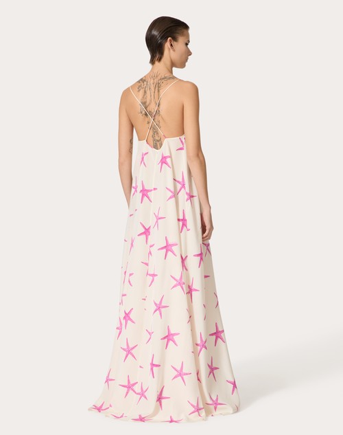 Red Valentino ABITO DA SERA IN CREPE DE CHINE STARFISH Hotsell