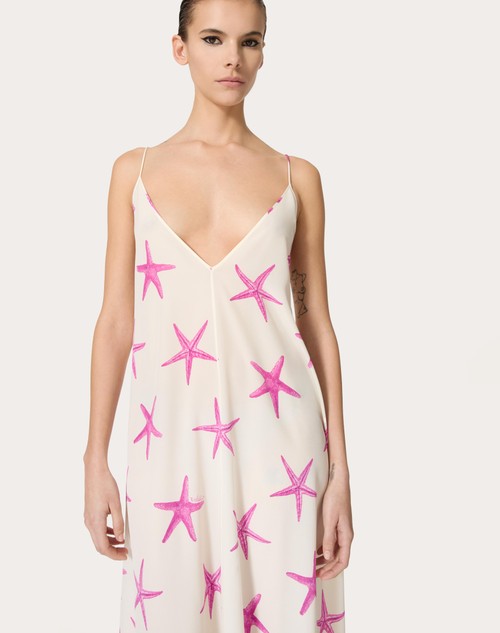 Red Valentino ABITO DA SERA IN CREPE DE CHINE STARFISH Hotsell