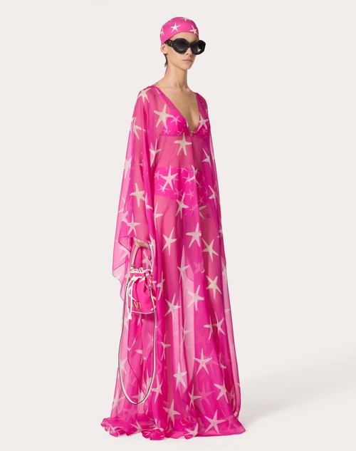 Red Valentino ABITO DA SERA IN CHIFFON STARFISH Vendita Economica
